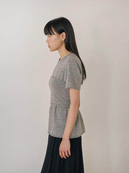Cashmere Bustier - Gray 7