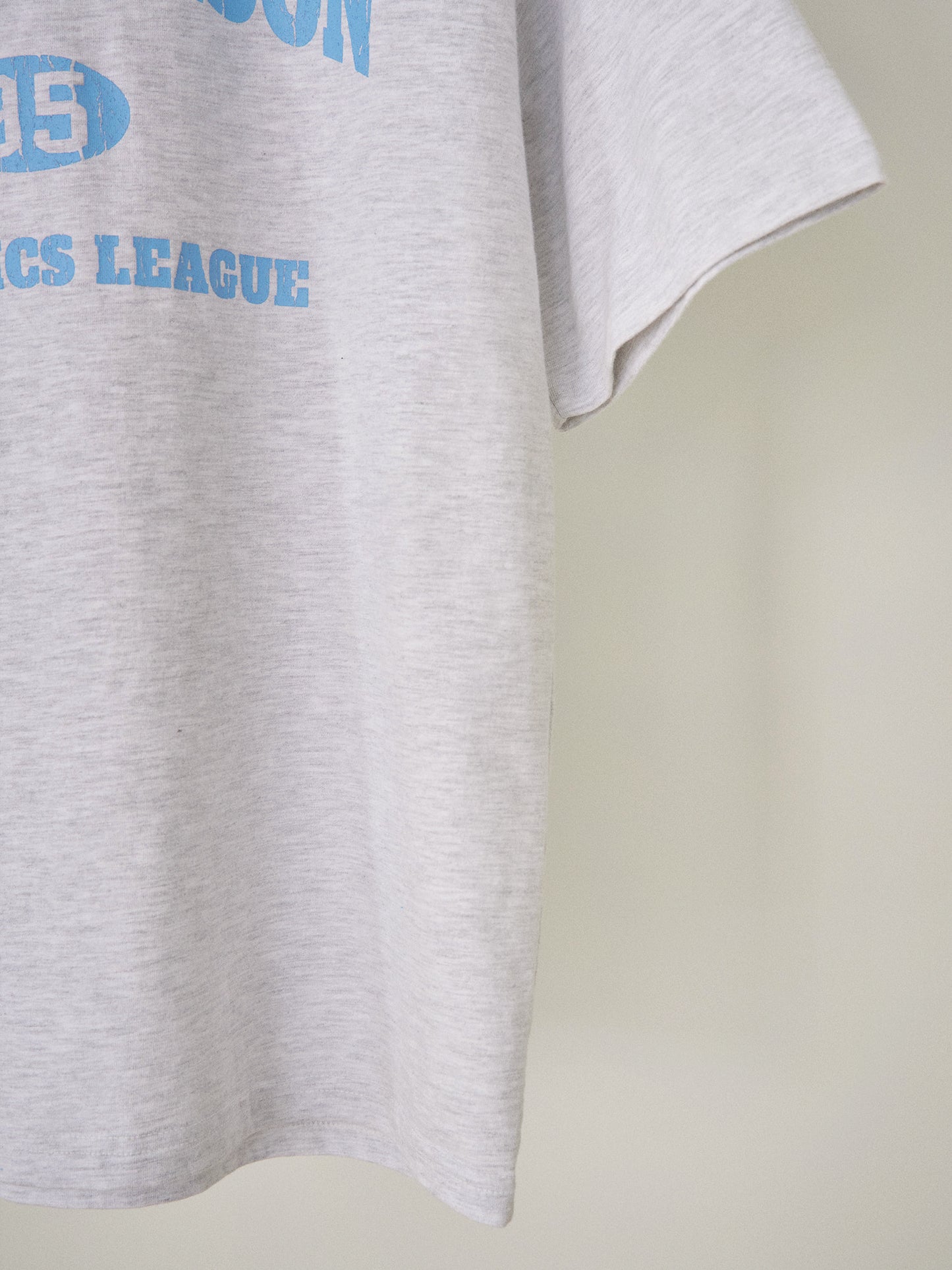 Crack Lettering Short Sleeve - Light Gray
