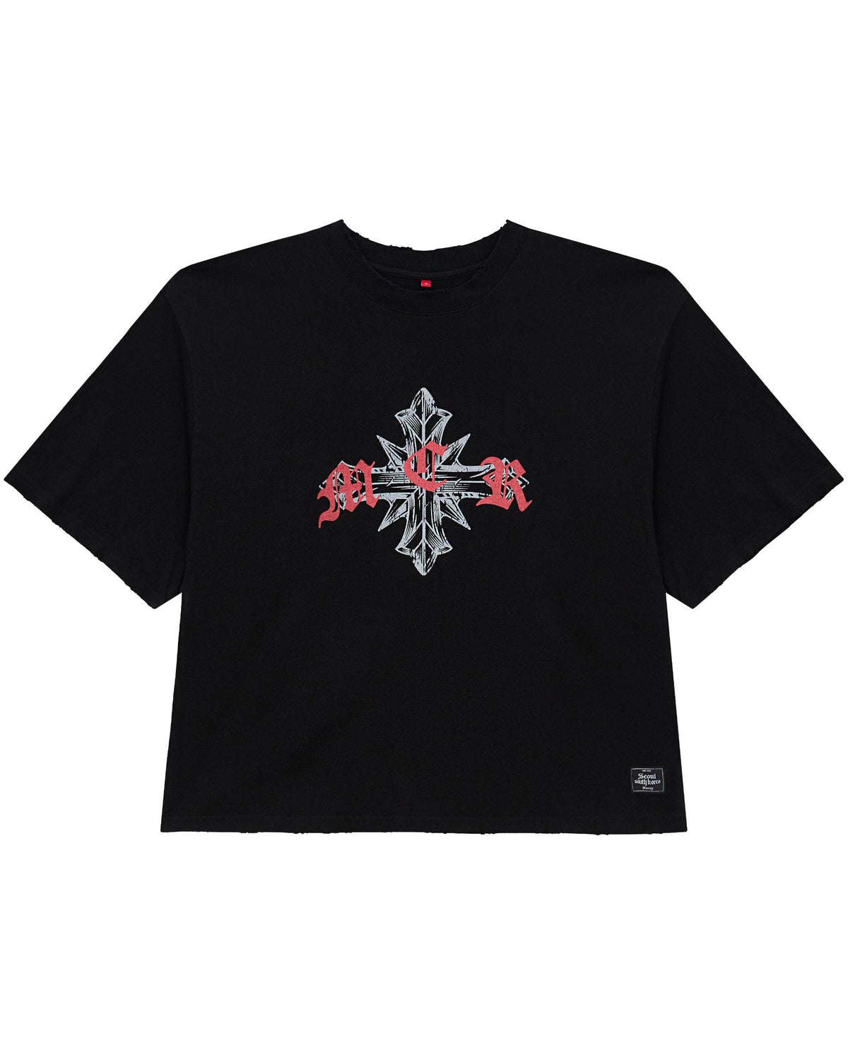 Scarred cross tee BK