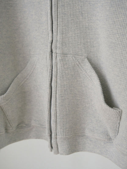 MARAN Current Waffle Hoodie Zip-up - Light Gray 商品画像19/21