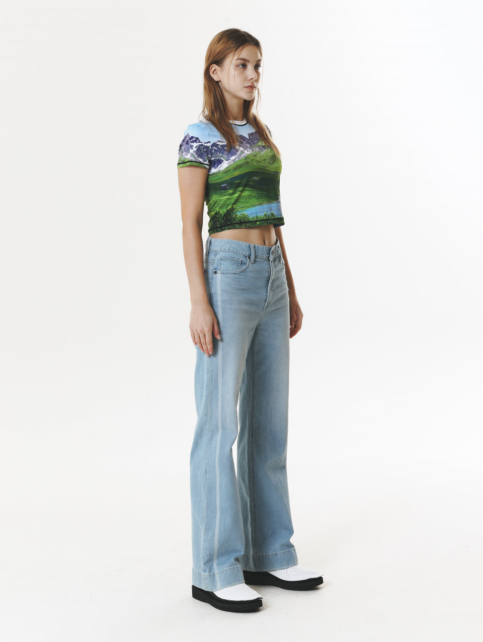 PRINT SHORT SLEEVE CROP T-SHIRT_[FIELD]