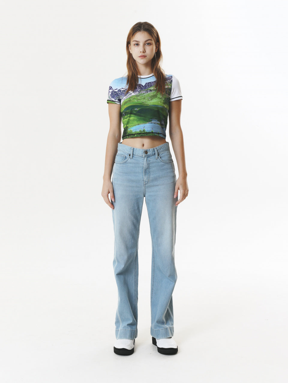 PRINT SHORT SLEEVE CROP T-SHIRT_[FIELD]