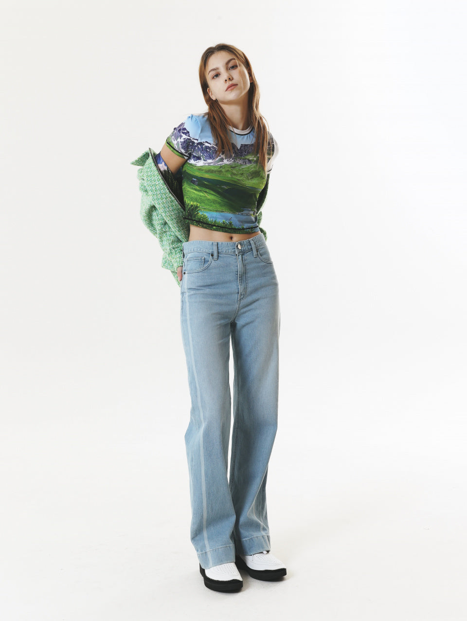 PRINT SHORT SLEEVE CROP T-SHIRT_[FIELD]
