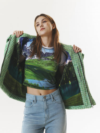PRINT SHORT SLEEVE CROP T-SHIRT_[FIELD]