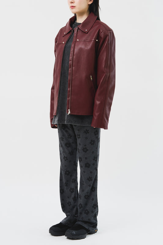 Star Stud Leather Jacket