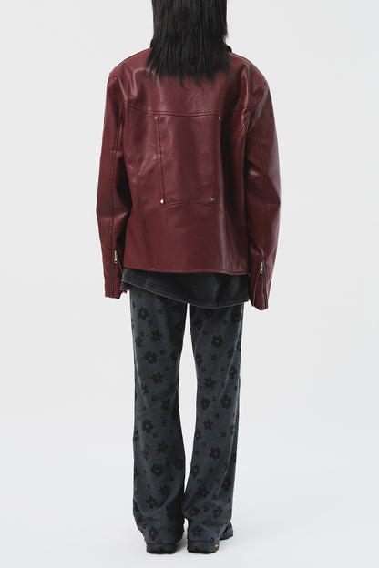 Star Stud Leather Jacket