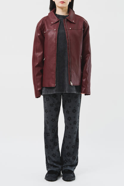 Star Stud Leather Jacket