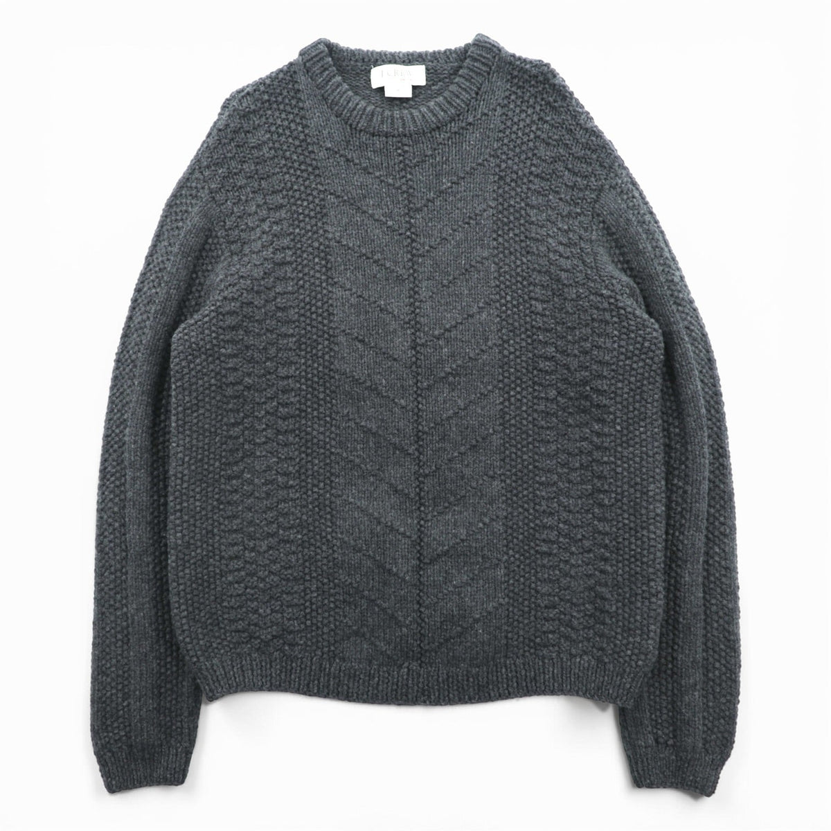 J.CREW 90s ケーブルニット グレー 商品画像1/8