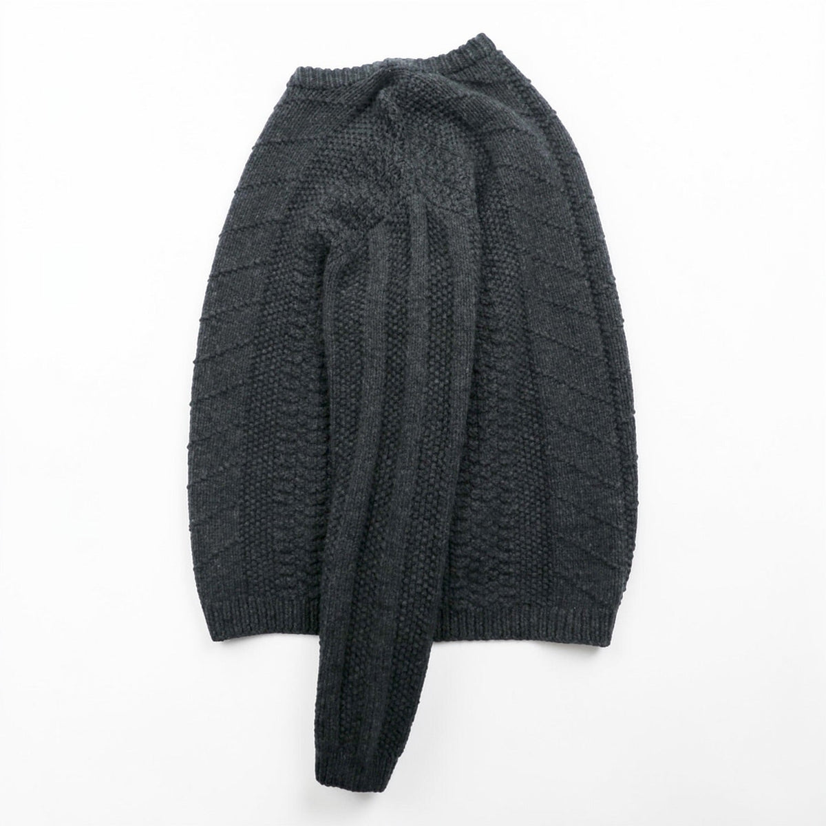 J.CREW 90s ケーブルニット グレー 商品画像2/8