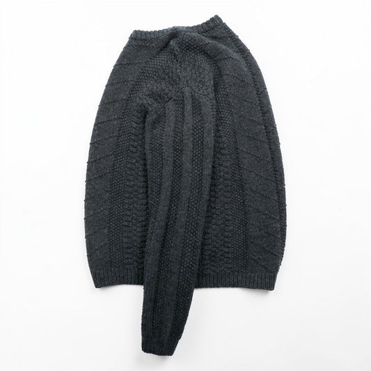 J.CREW 90s ケーブルニット グレー 商品画像2/8