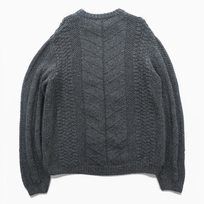 J.CREW 90s ケーブルニット グレー 商品画像3/8