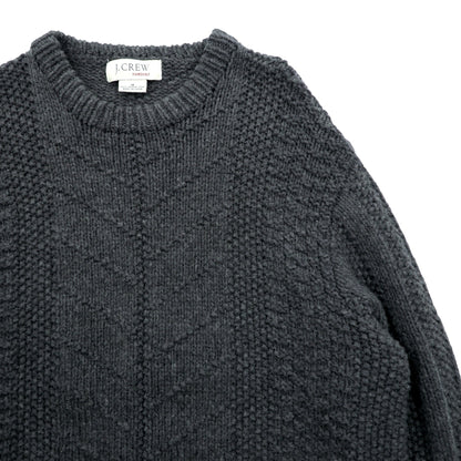J.CREW 90s ケーブルニット グレー 商品画像7/8