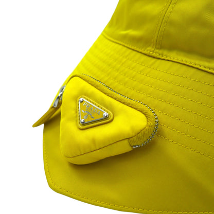 PRADA Re-Nylon bucket hat with triangle logo and mini pouch 2HC282 2DMI