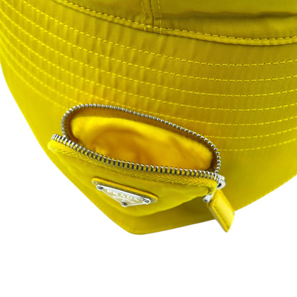 PRADA Re-Nylon bucket hat with triangle logo and mini pouch 2HC282 2DMI