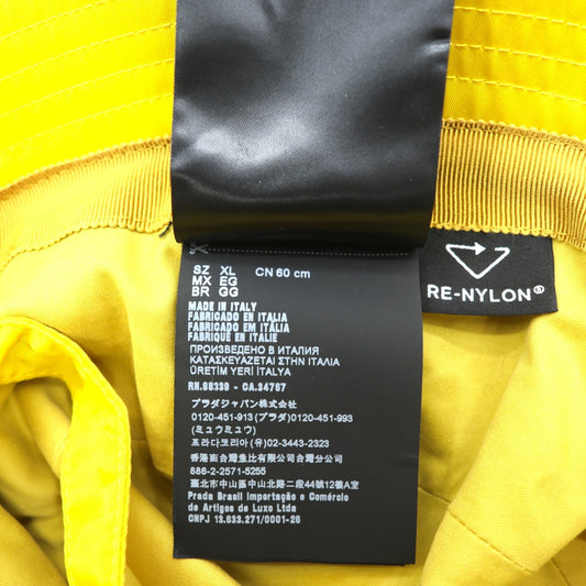PRADA ナイロン バケットハット Re-Nylon トライアングルロゴ 2HC282 2DMI 三角 ミニポーチ付 商品画像5/14