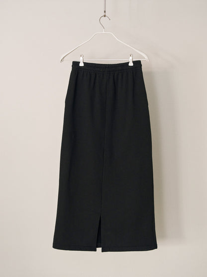 MARAN Center Slit Sweat Skirt - Black 商品画像19/19