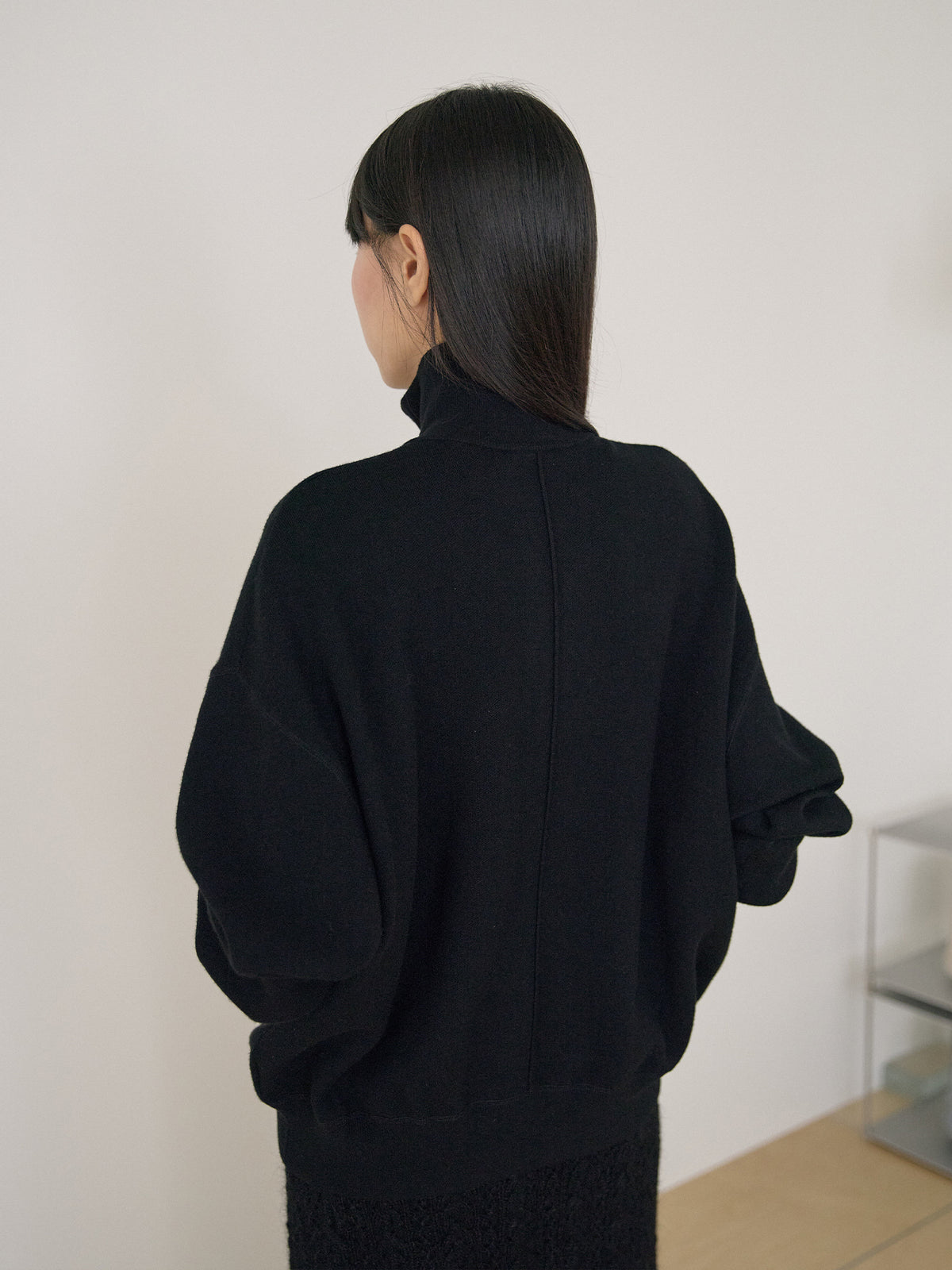 Ray Zip-up Cardigan - Black 7