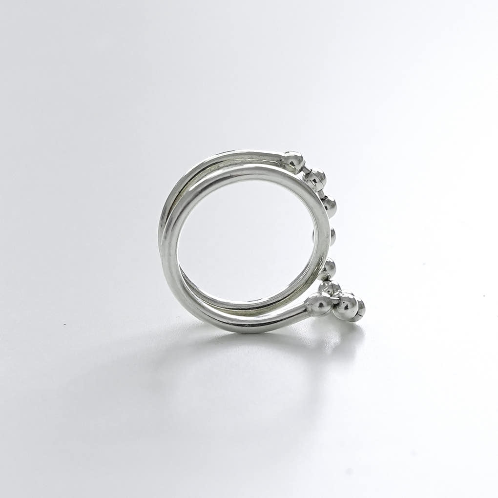 [SUMMER TAG SOL] RETRO CONNECT 925 SILVER RING