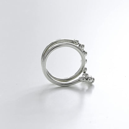 [SUMMER TAG SOL] RETRO CONNECT 925 SILVER RING