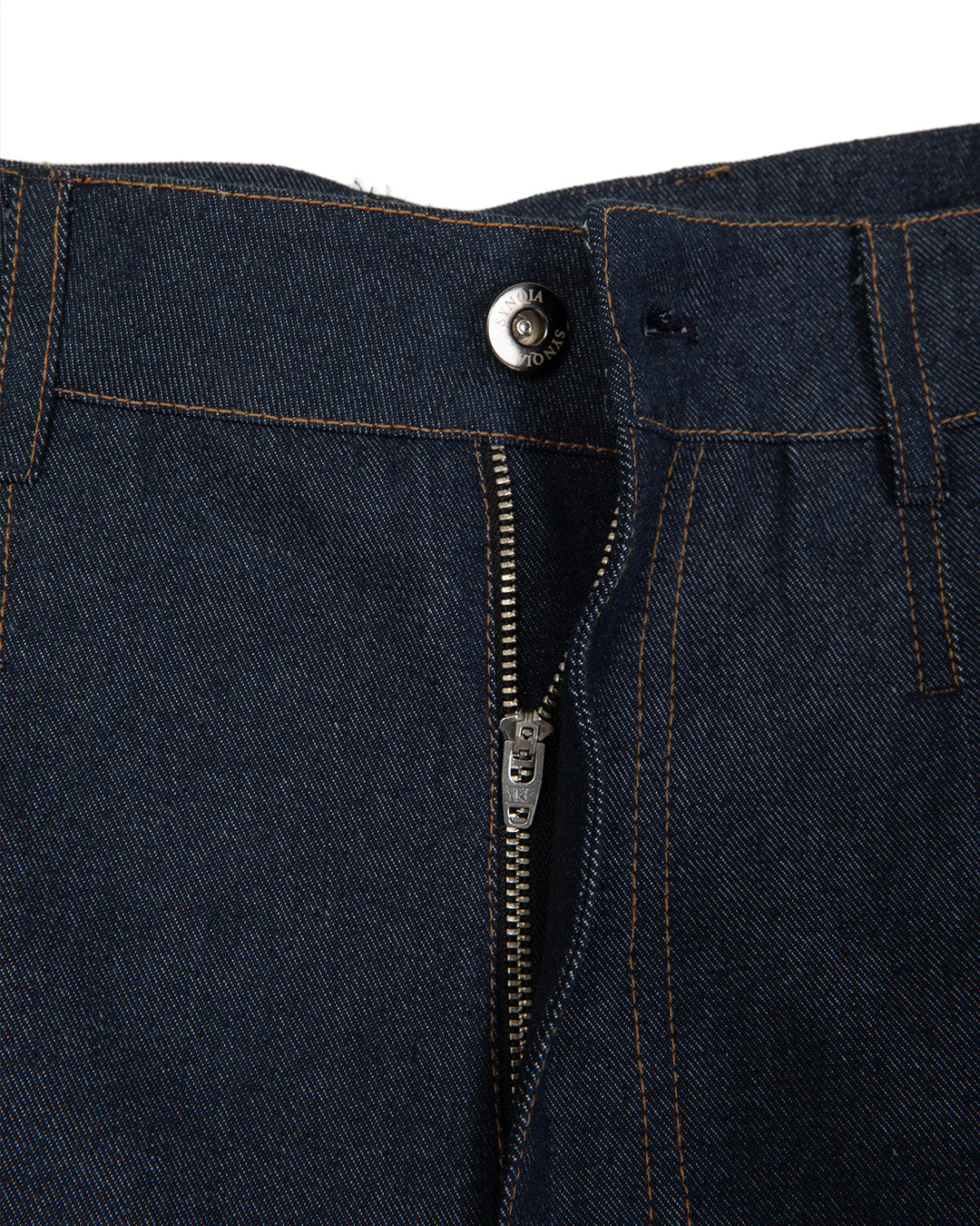 FIREMAN CLASP TWO-TUCK PANTS -BLUE