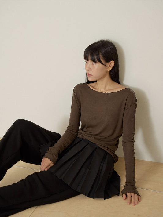 Wave Long Sleeve – Brown