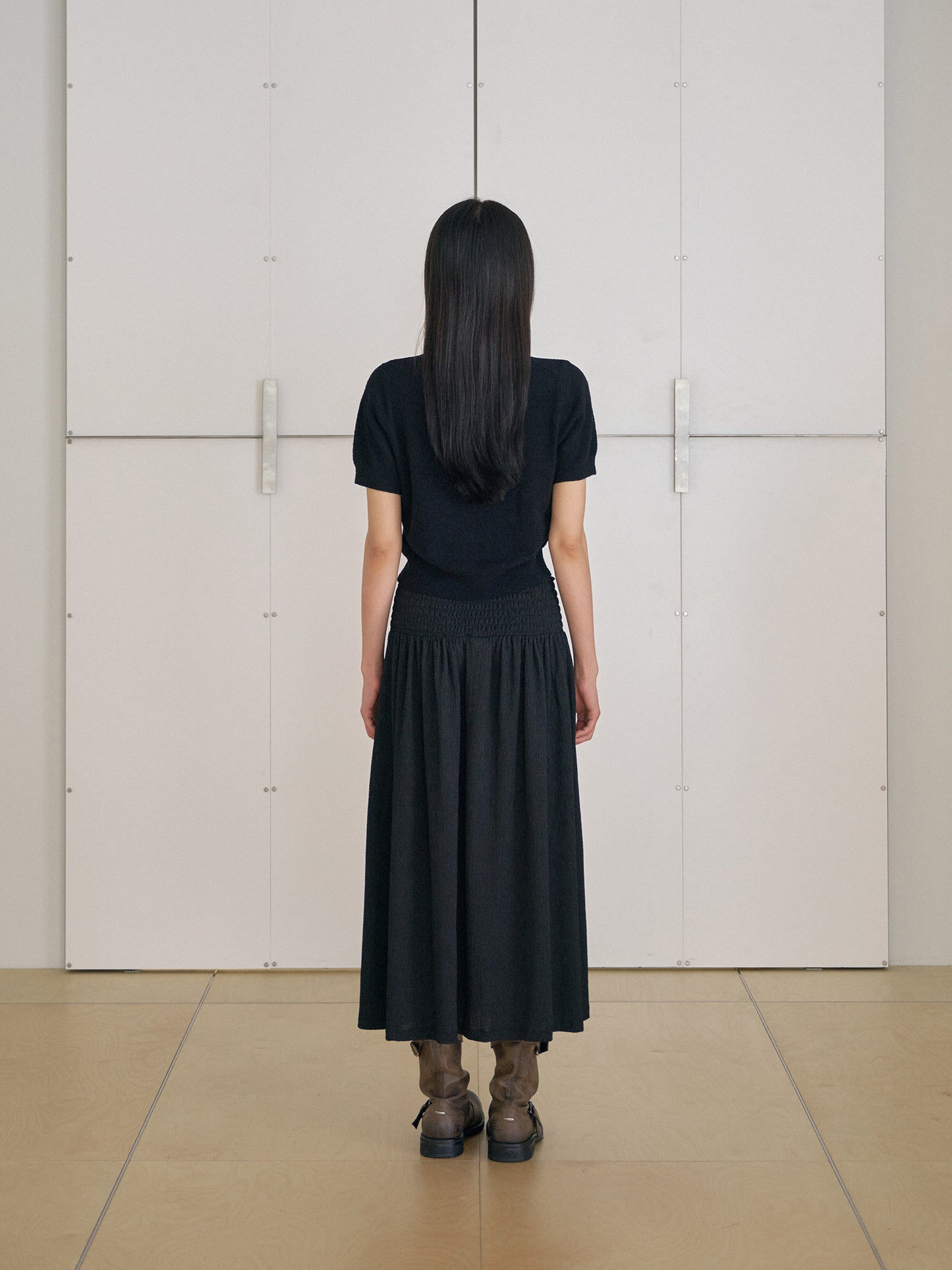 Soft Banding Skirt - Black