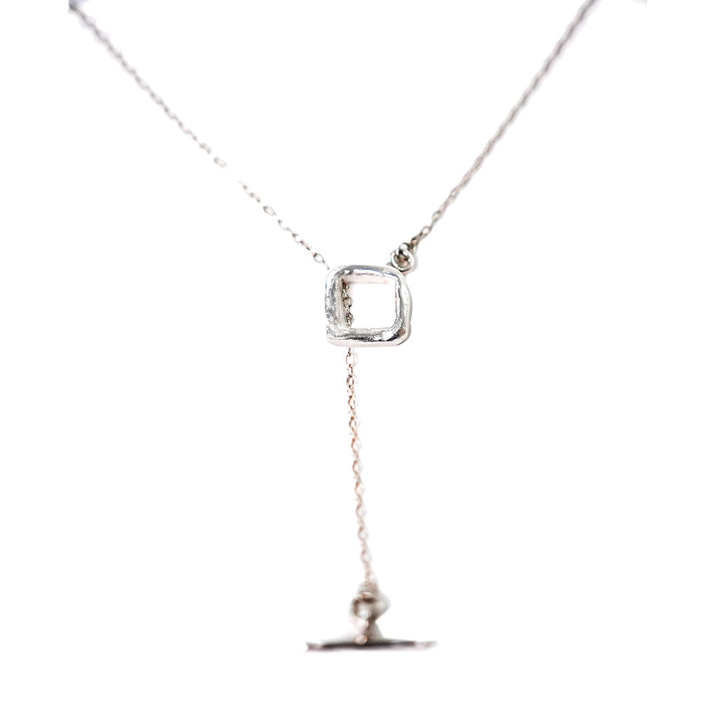 [SUMMER TAG SOL] HANGUL MO ESG SILVER NECKLACE