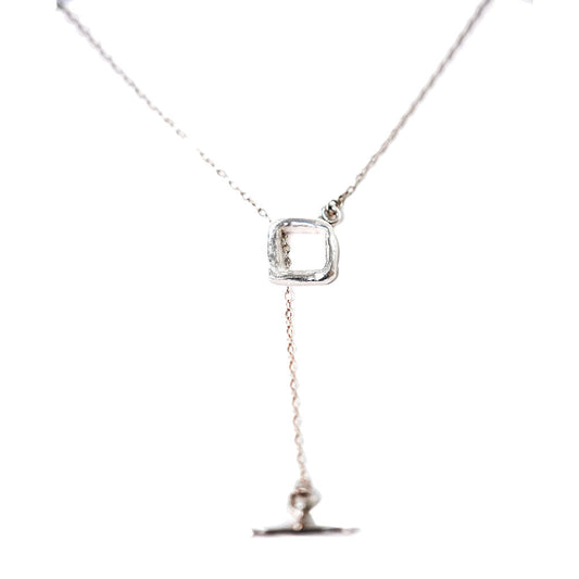 [SUMMER TAG SOL] HANGUL MO ESG SILVER NECKLACE