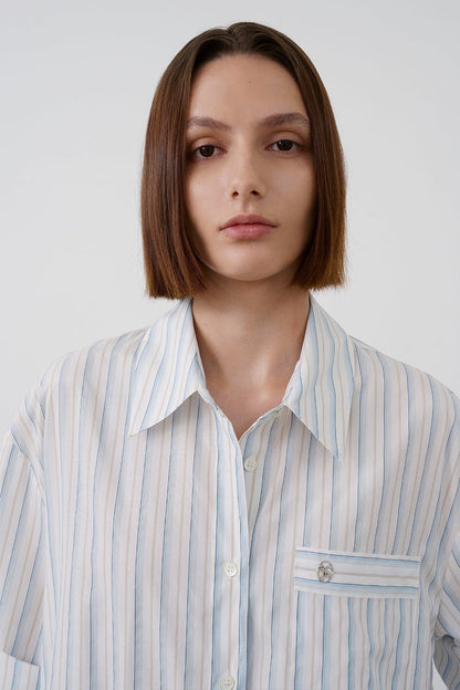[HER&SHE 2025AW] A St. Stripe Shirt