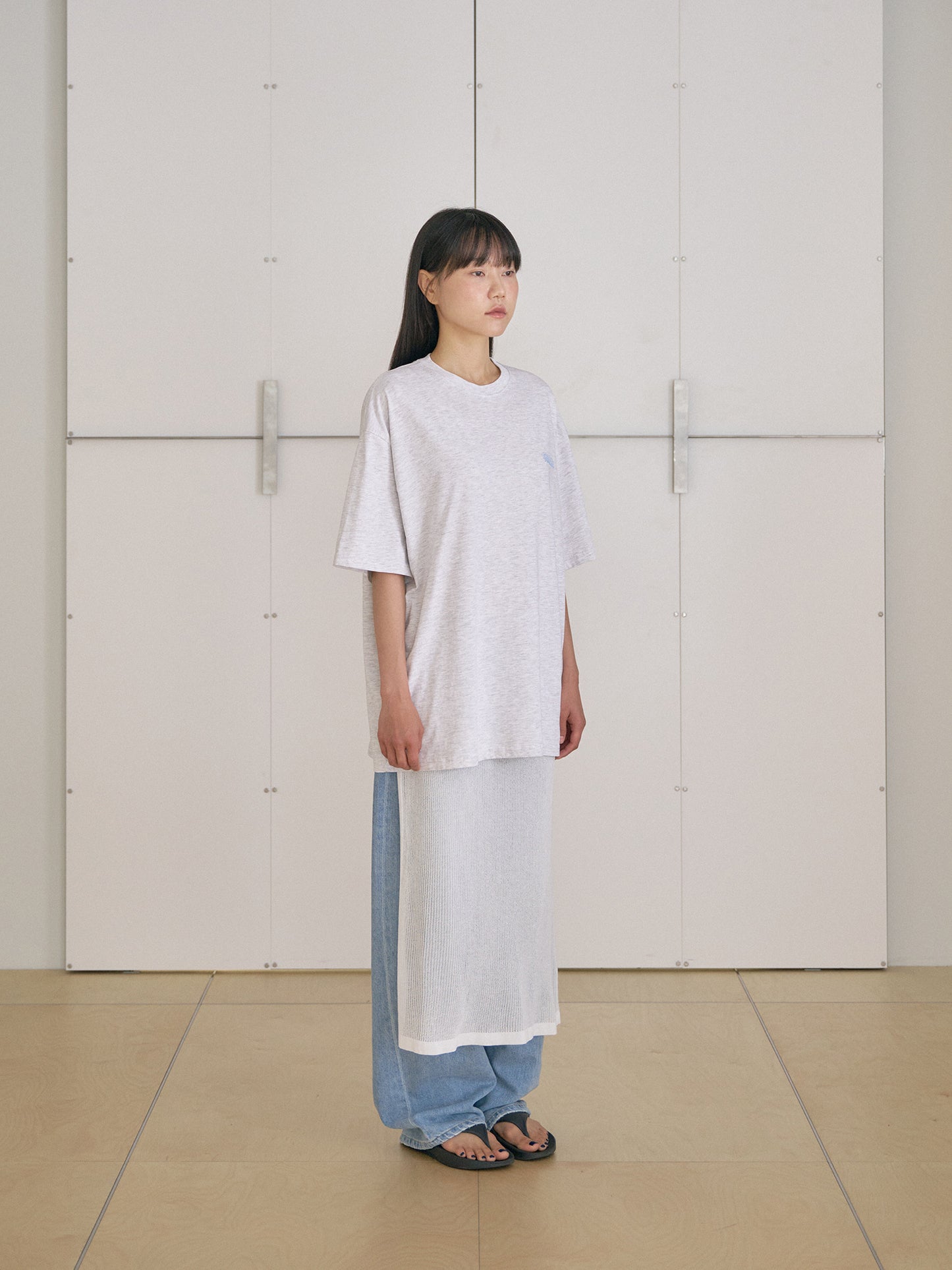 Granma Printing Short Sleeve - Light Gray