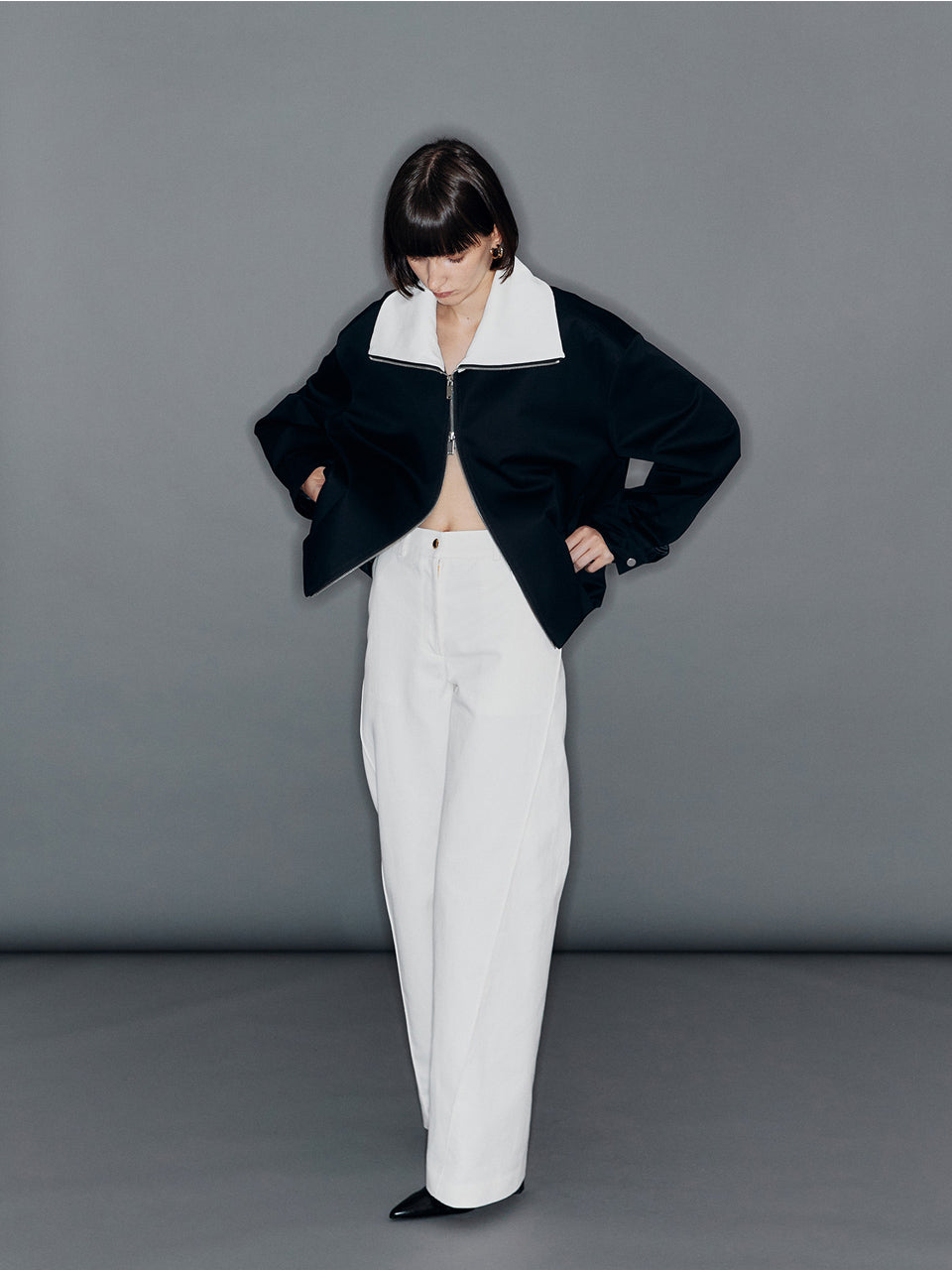 HAN. カーブライン ジャケット 韓国デザイナーズ