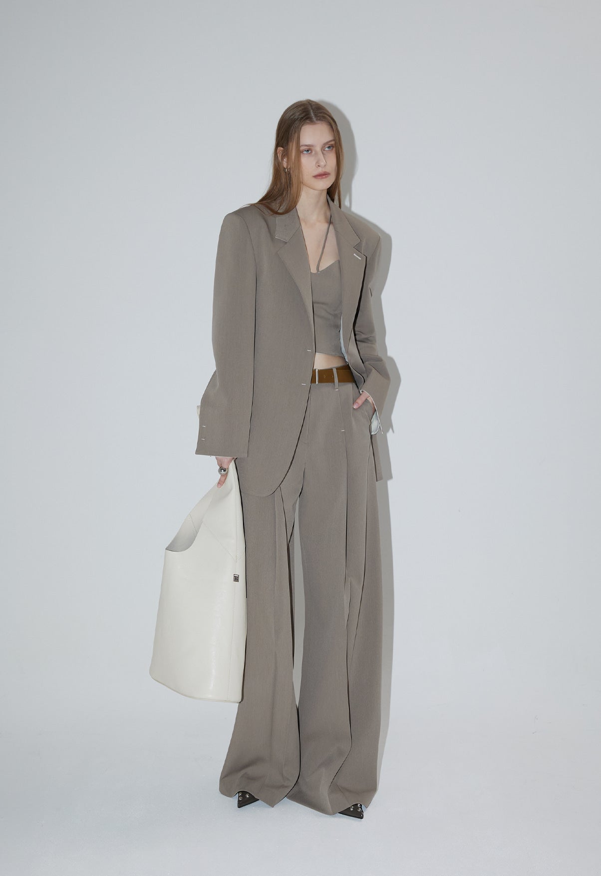 [RENEJ 2025SS] Us Square Tweed Jacket 