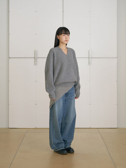 MARAN Cashmere Square Scarf - Gray 商品画像13/17