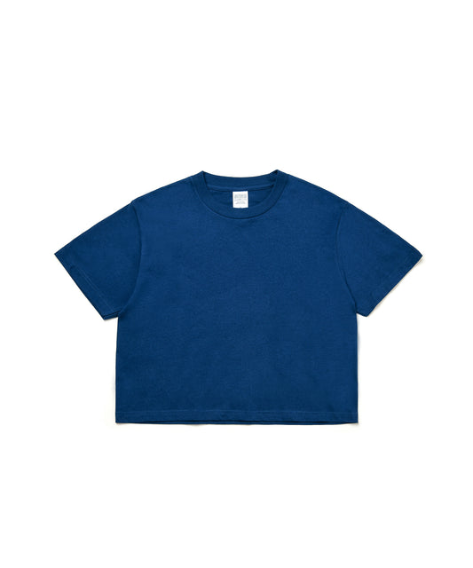 【C Wear シーウエア】 Oversized Crop T-Shirt Navy