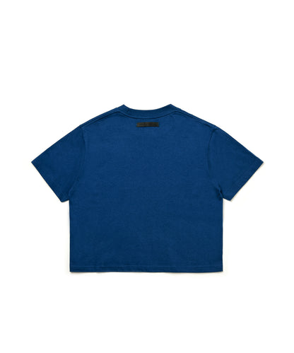 【C Wear シーウエア】 Oversized Crop T-Shirt Navy