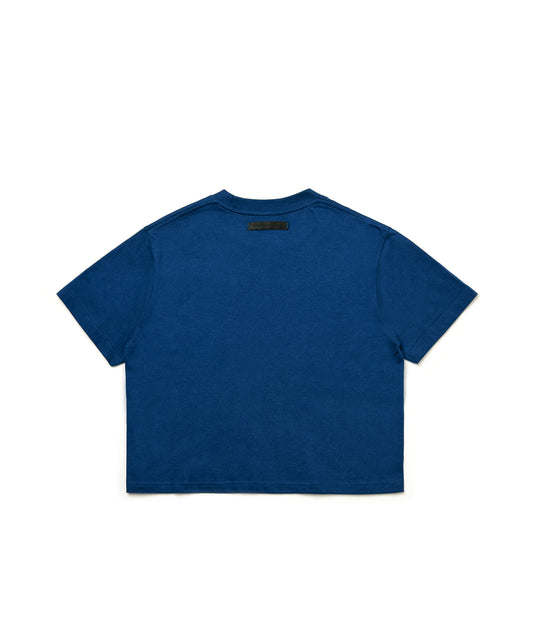 【C Wear シーウエア】 Oversized Crop T-Shirt Navy