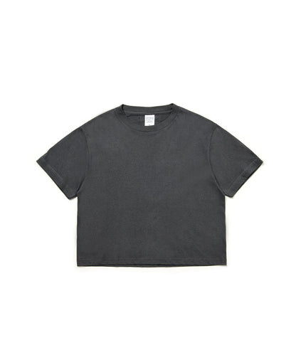 【C Wear シーウエア】 Oversized Crop T-Shirt Charcoal