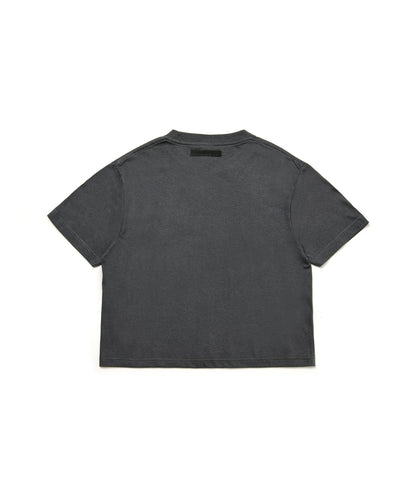 【C Wear シーウエア】 Oversized Crop T-Shirt Charcoal