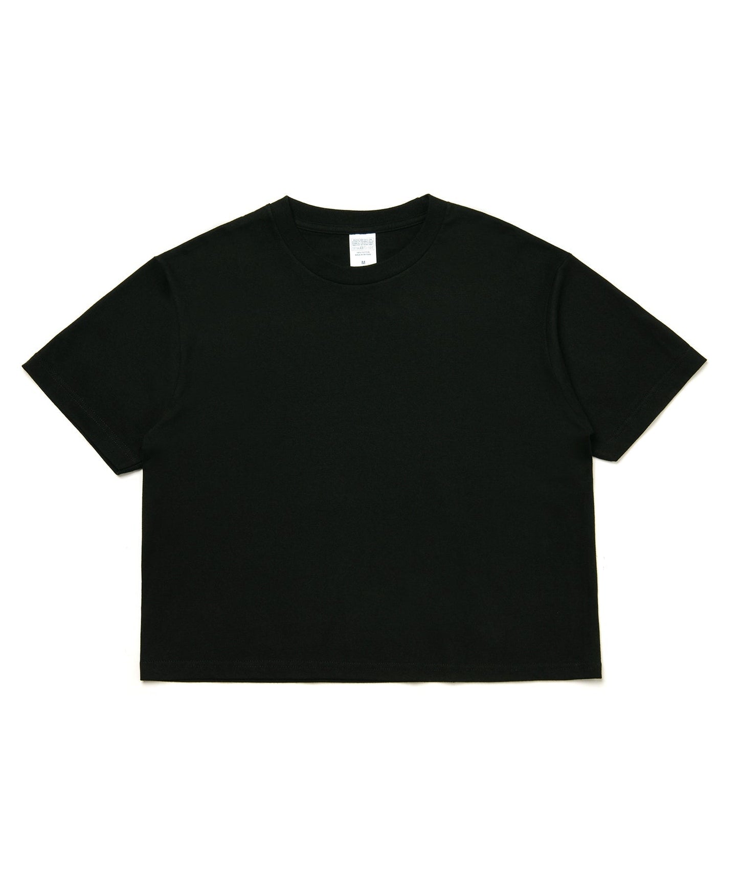 【C Wear シーウエア】 Oversized Crop T-Shirt Black