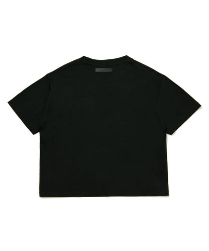 【C Wear シーウエア】 Oversized Crop T-Shirt Black