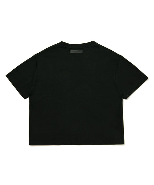 【C Wear シーウエア】 Oversized Crop T-Shirt Black