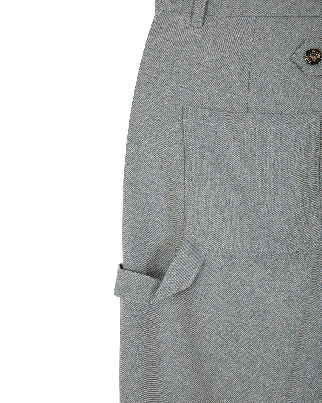 MULTI POCKET UTILITY TROUSER-BLUE 
