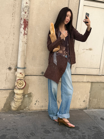 Openwork Cardigan