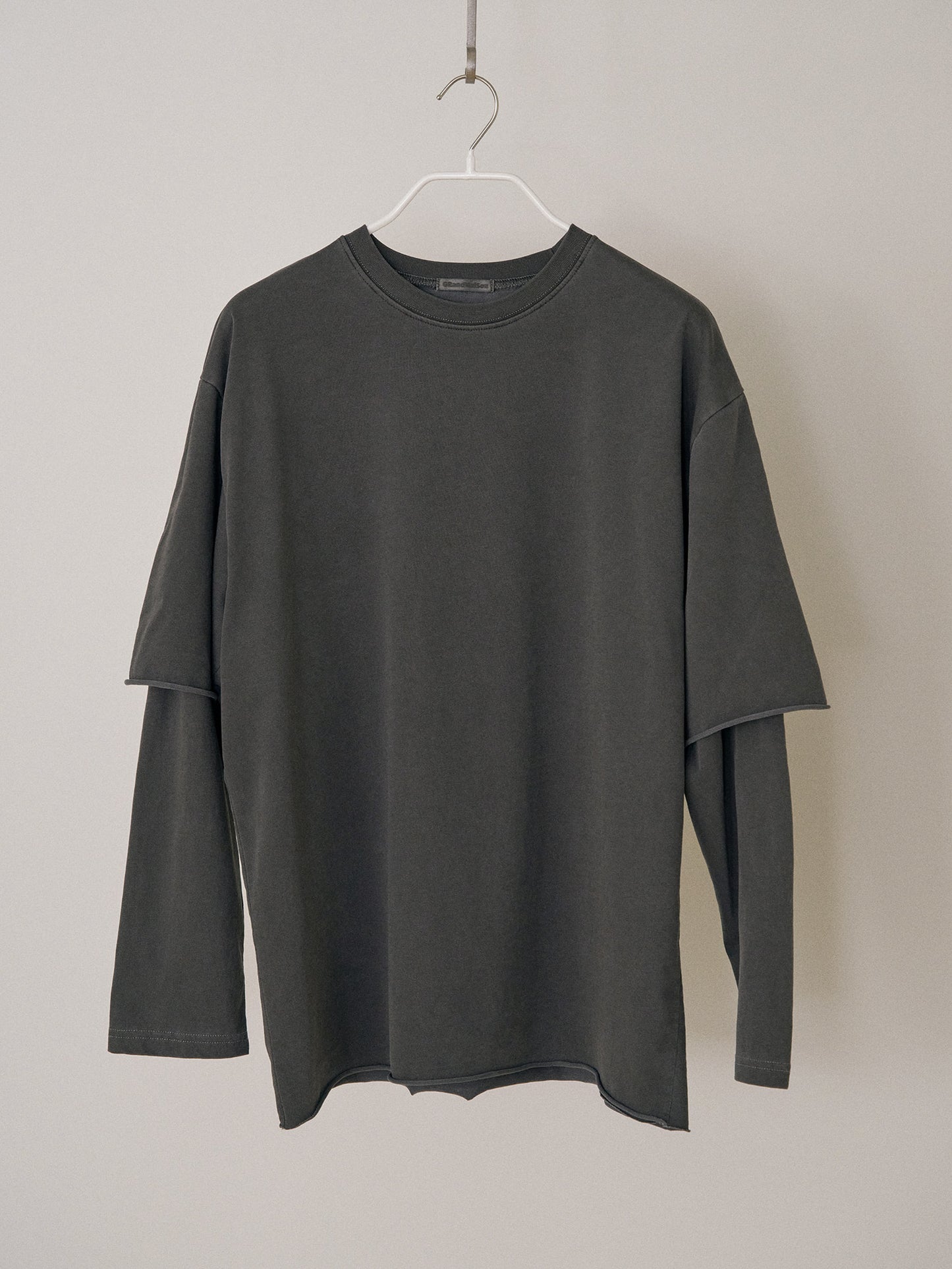 Pigment Layered Long Sleeve - Charcoal
