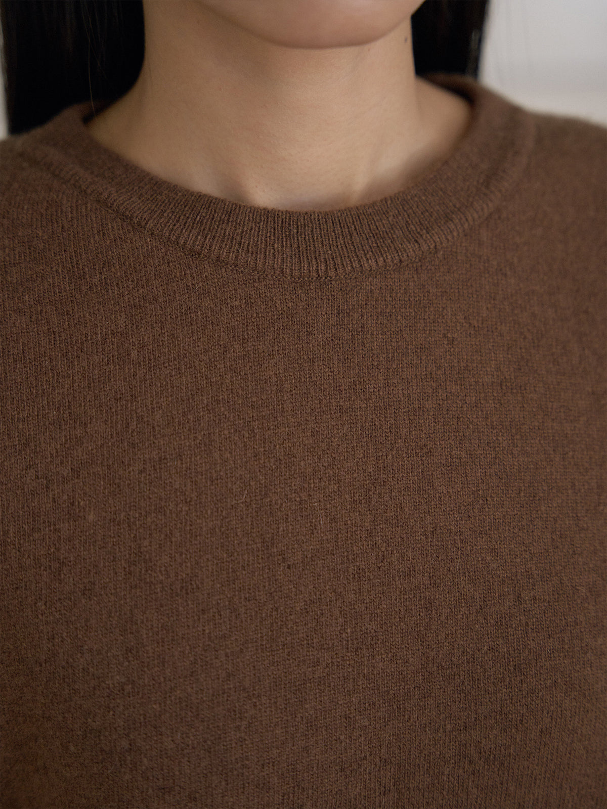 Cutoff Short Sleeve Pullover - Brown 11