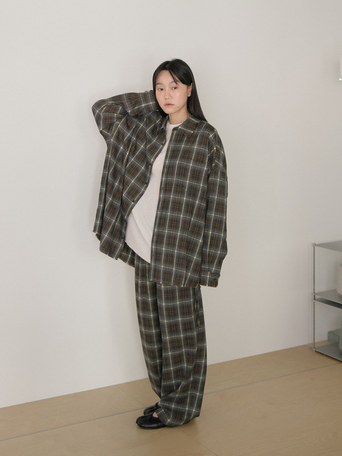 MARAN Fringe Check Shirt - Khaki 商品画像17/21