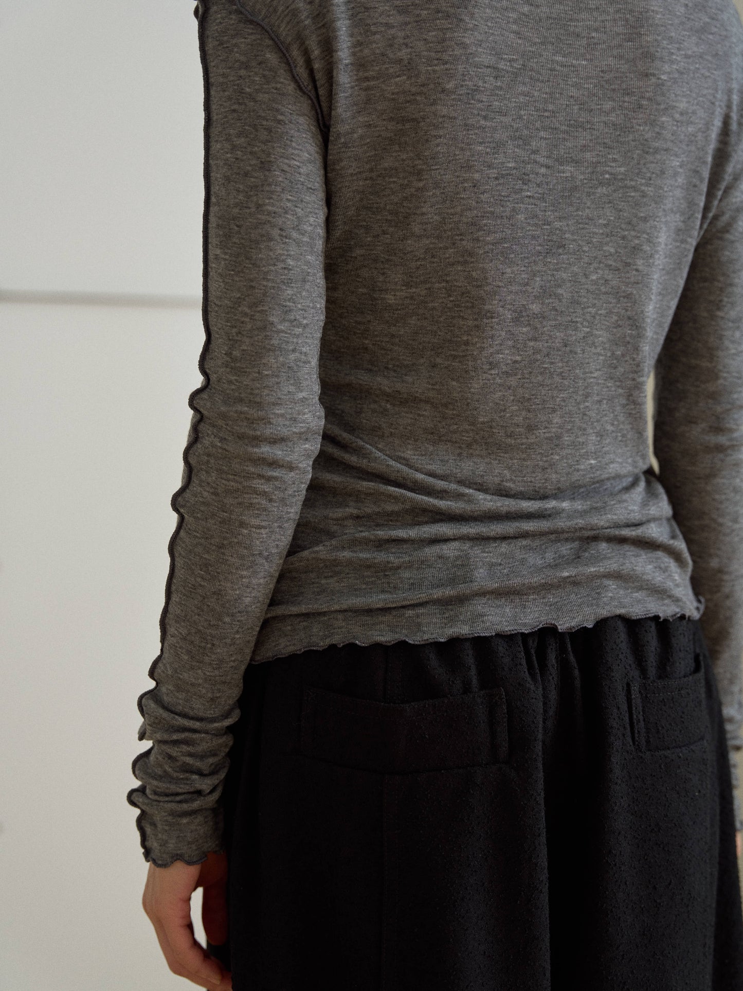 Wave Long Sleeve – Charcoal