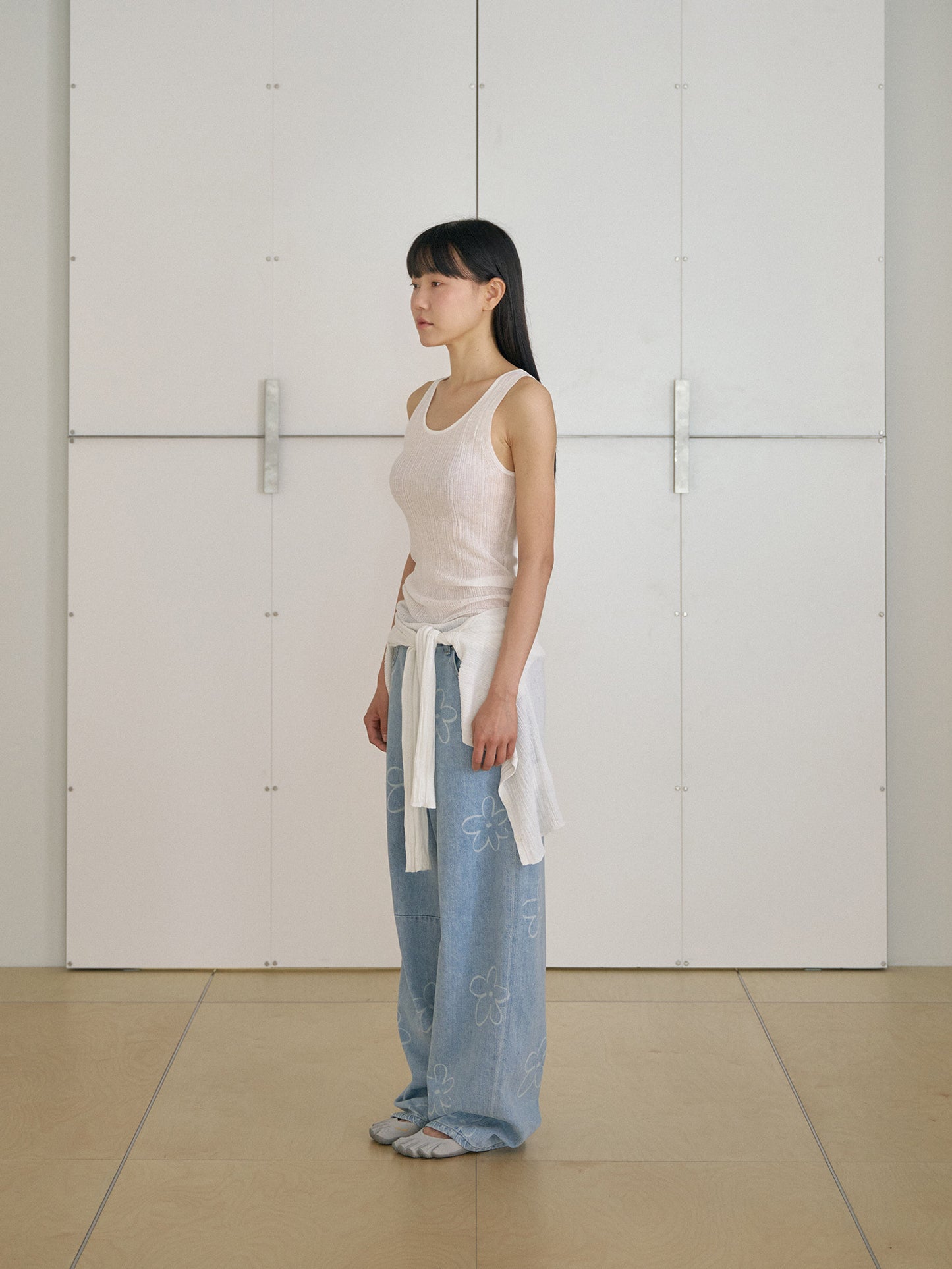 Multi Rib Sleeveless - Ivory