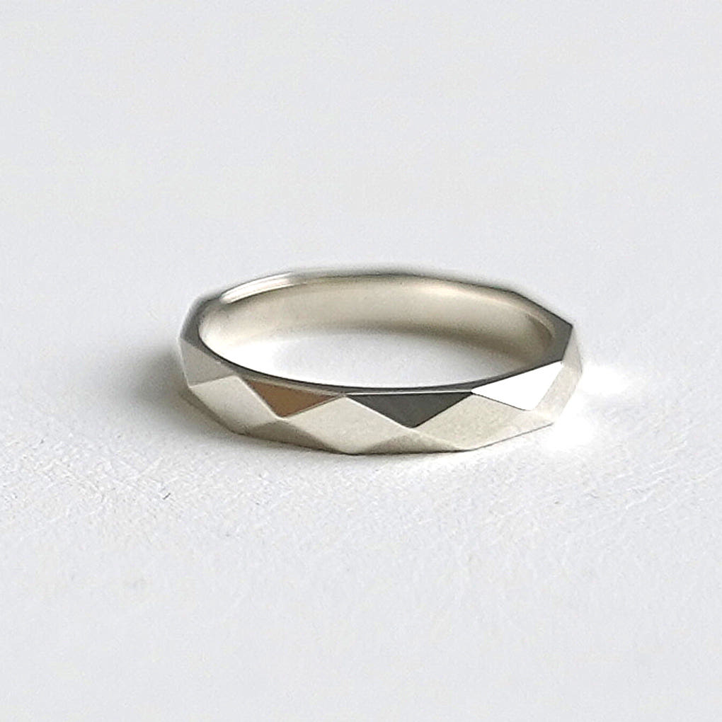[SUMMER TAG SOL] CHESS PATTERN SILVER RING