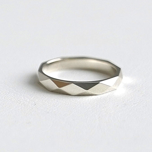 [SUMMER TAG SOL] CHESS PATTERN SILVER RING